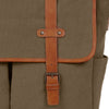 CANVAS LEATHER LAPTOP MESSENGER BAG (Green)