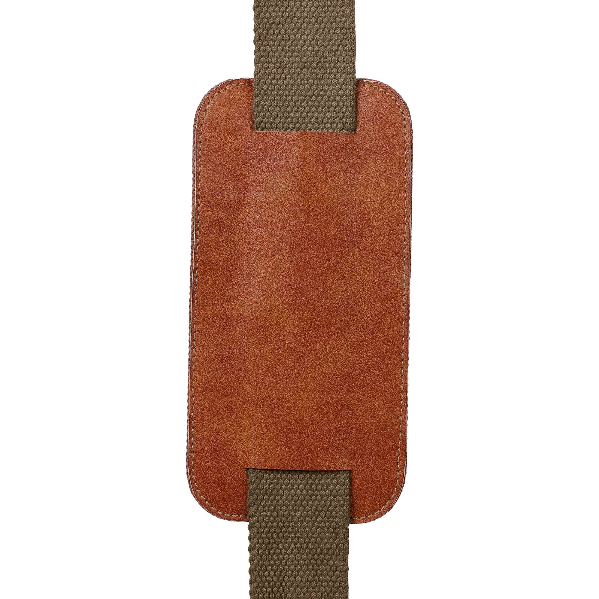 CANVAS LEATHER LAPTOP MESSENGER BAG (Green)