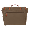 CANVAS LEATHER LAPTOP MESSENGER BAG (Green)
