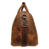 Handmade Genuine Leather Travel Duffel Bag (Brown)