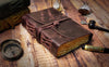 Leather Bound Journal With Antique Deckle Edge Paper for Men Women (Mauve)