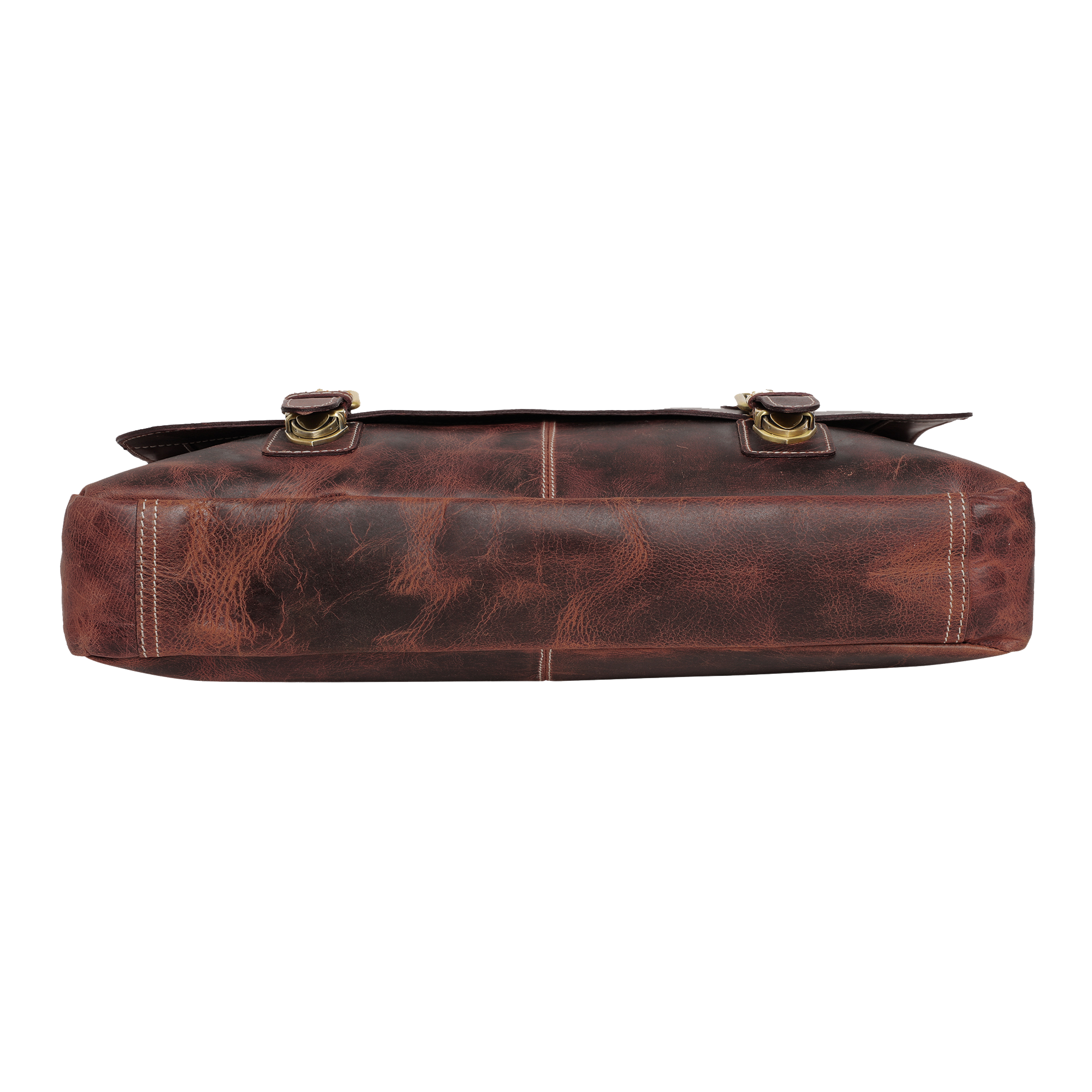 Handmade Genuine Leather Briefcase Bag (Mulberry)
