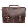 Handmade Genuine Leather Briefcase Bag (Mulberry)