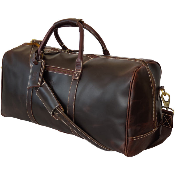 Roadstar Overnight Weekender Carry On Duffel Bag (24 Inches, Walnut Brown)