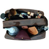 Genuine Vintage Leather Dopp Kit (Dark Brown)