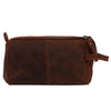 Handmade Genuine Leather Toiletry Bags (Dark Brown)