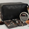 Genuine Vintage Leather Dopp Kit (Black)