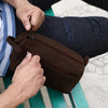 Handmade Genuine Leather Toiletry Bags (Dark Brown)