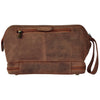 Handmade Genuine Vintage Leather Cosmetic Bags (Brown)