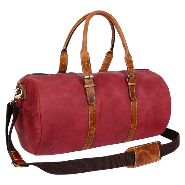 Handcrafted Genuine Leather Duffel Bags Travel Luggage Weekender Shoulder Bag Gym Tote