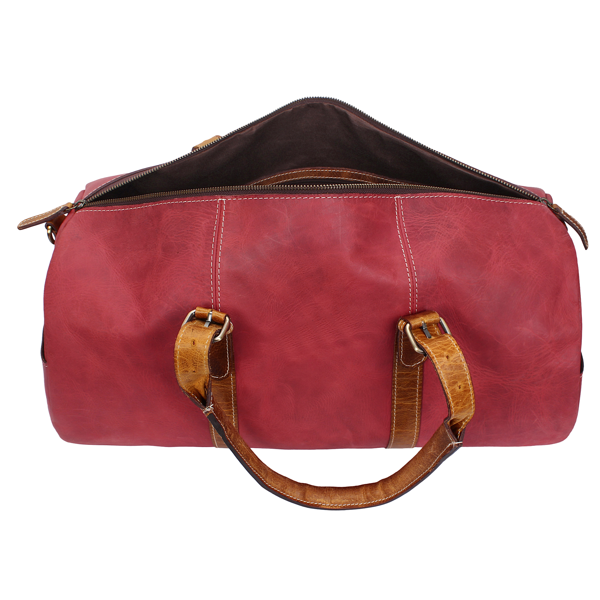 Handcrafted Genuine Leather Duffel Bags Travel Luggage Weekender Shoulder Bag Gym Tote