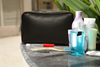 Genuine Vintage Leather Dopp Kit (Black)