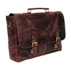 Handmade Genuine Leather Briefcase Bag (Mulberry)