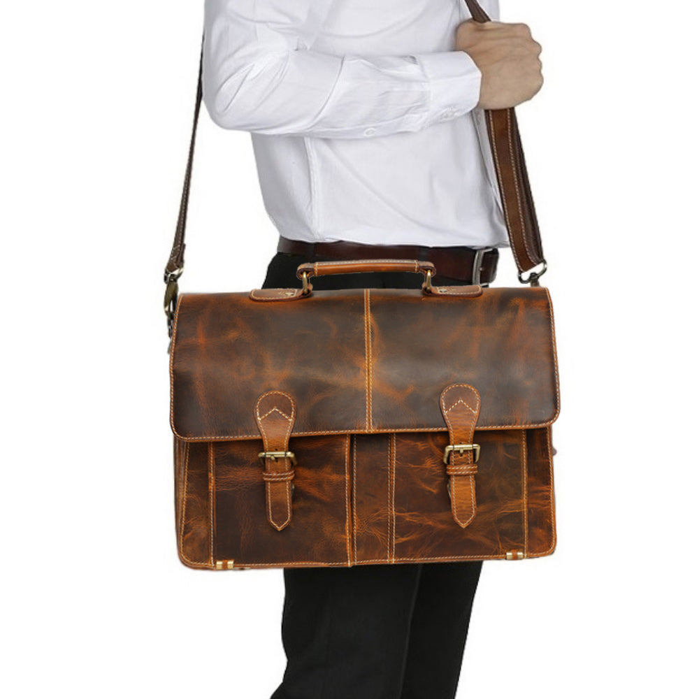 Handmade Quality Leather Briefcase Bag