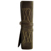 LEATHER BOUND JOURNAL WITH ANTIQUE DECKLE EDGE PAPER FOR MEN WOMEN (Olive)