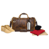 Handmade Genuine Leather Travel Duffel Bag (Brown)