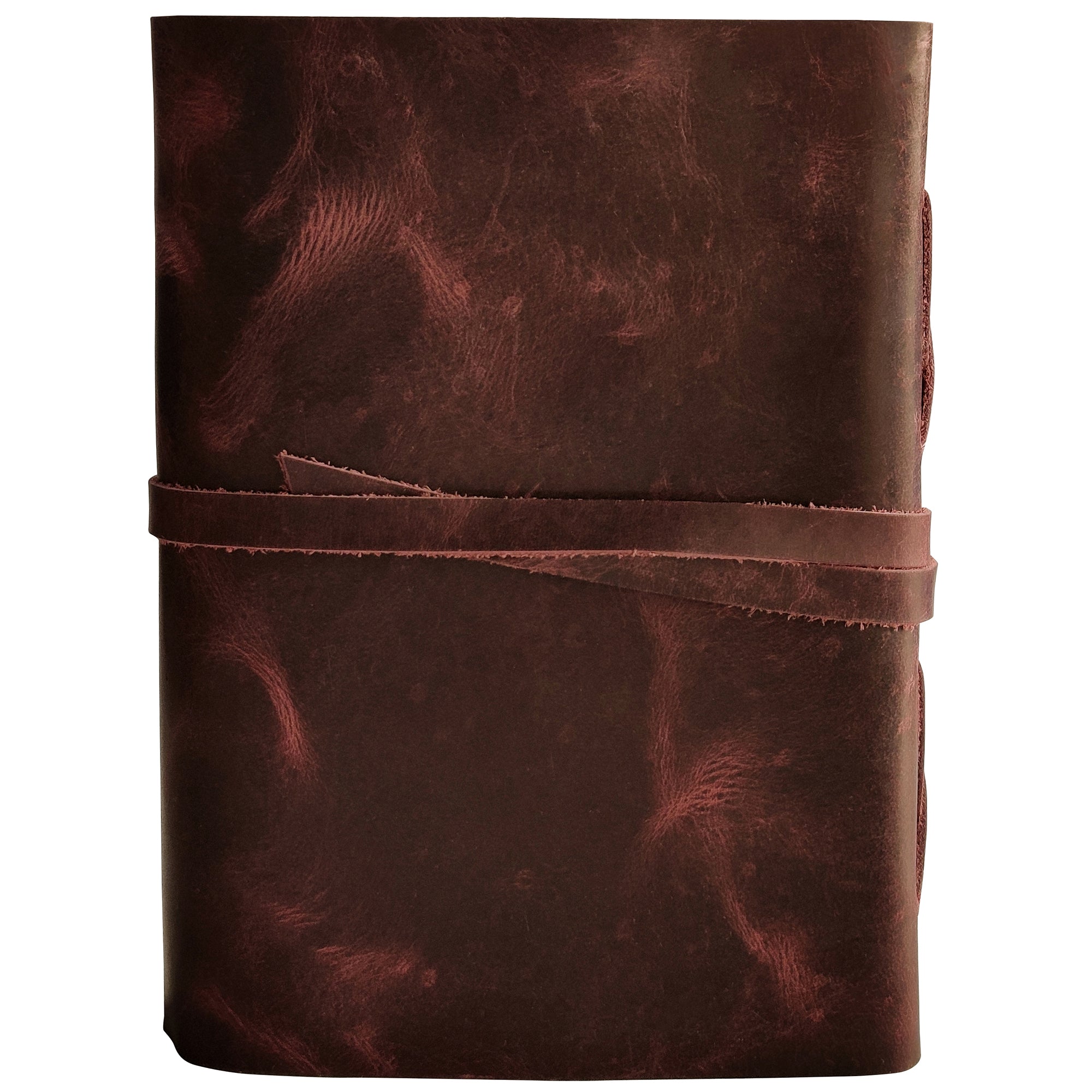 Leather Bound Journal With Antique Deckle Edge Paper for Men Women (Mauve)