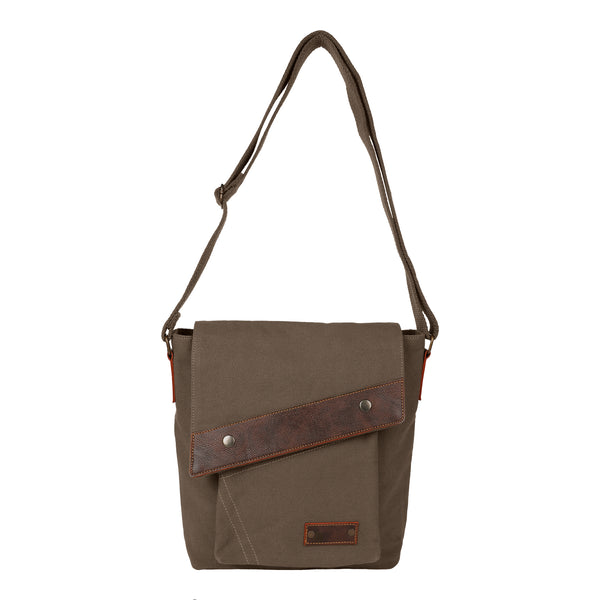 Canvas Shoulder Sling Bag (Green)