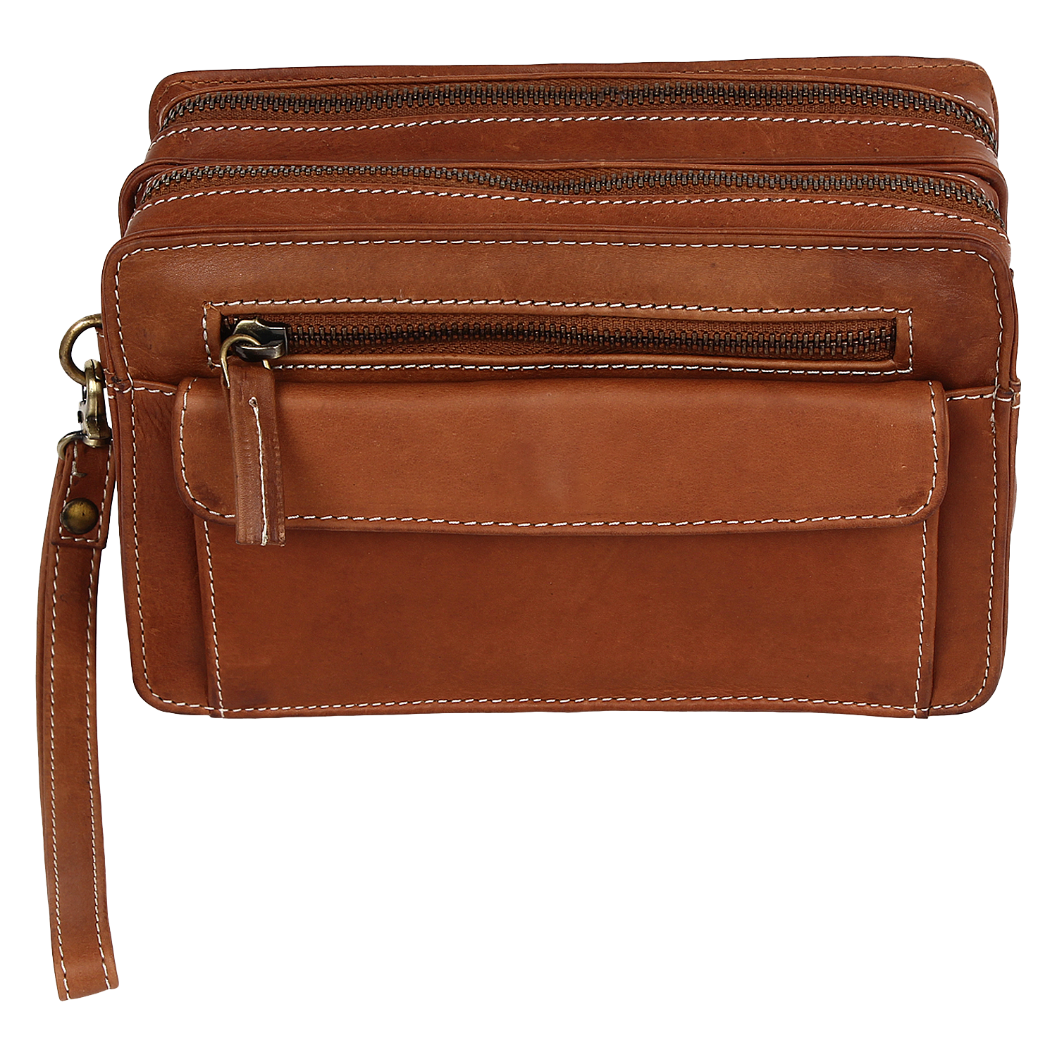 Mens Leather Hand Bag Business Male Fashion Envelope Wristlet Clutch Purse  Pack | eBay