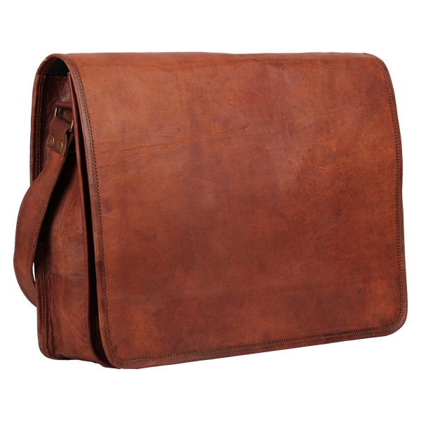 Genuine Leather Messenger Bag (15 inch)