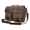 Canvas Satchel Shoulder Briefcase