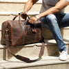 Organized Genuine Leather Travel Duffel Bags (Mullberry)