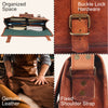 Handmade Genuine Leather Messenger Bag (16 inch)