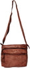 Leather Crossbody Bag for Women, Brick Red