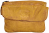 Leather Sling Bag Wristlet Clutch for Women, Ocher