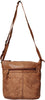 Leather Sling Bag for Women, Cognac