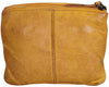 Leather Sling Bag Wristlet Clutch for Women, Ocher