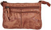 Leather Crossbody Handbag for Women, Cognac