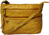 Leather Crossbody Bag for Women, Ocher