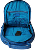 Leather Laptop Backpack for Women, Petrol Blue