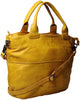 Leather Tote Bag for Women, Ocher