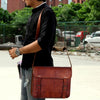 Handmade Leather Messenger Bag (15 inch)