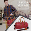 Handcrafted Genuine Leather Duffel Bags Travel Luggage Weekender Shoulder Bag Gym Tote