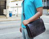 Handmade Genuine Leather Messenger Bag (Mullberry)