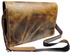 Handmade Genuine Leather Messenger Bag (Brown)