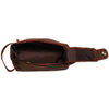 Handmade Genuine Leather Toiletry Bags (Dark Brown)