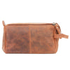 Handmade Genuine Leather Toiletry Bags (Brown)