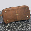 Handmade Genuine Vintage Leather Cosmetic Bags (Brown)