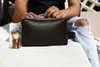 Genuine Vintage Leather Dopp Kit (Black)