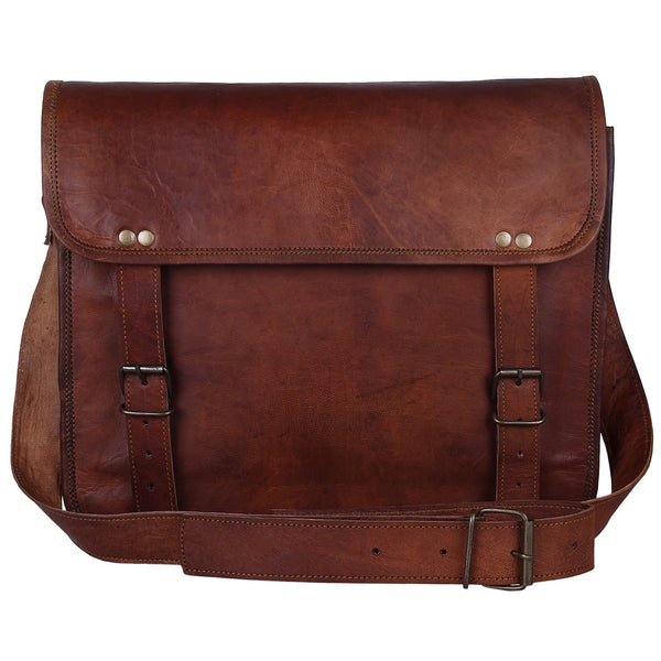 Handmade Leather Messenger Bag (13 inch)