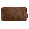 Genuine Vintage Leather Dopp Kit (Brown)