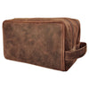 Genuine Vintage Leather Dopp Kit (Brown)