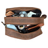 Genuine Vintage Leather Dopp Kit (Brown)