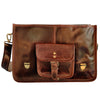 Handmade Genuine Leather Briefcase Bag (Mulberry)