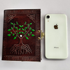 Hand Painted Sacred Tree of Life Leather Journal Travel Diary Notebook, Large