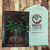 Hand Painted Sacred Tree of Life Leather Journal Travel Diary Notebook, Large